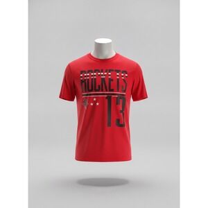 Houston Rockets James Harden 13 Red Graphic T-Shirt Mens NBA Basketball Tee